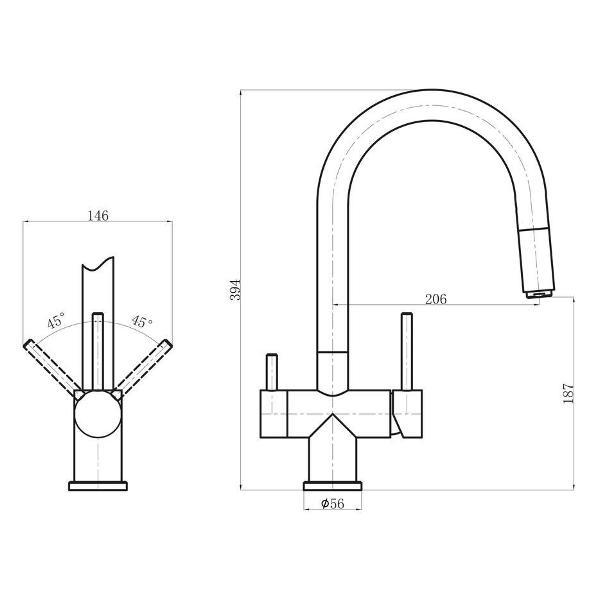 Смеситель Florentina 337.03Н.2123.302