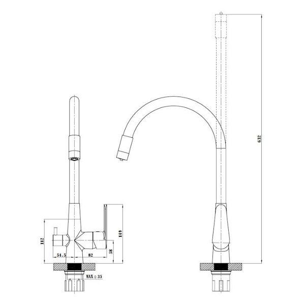 Смеситель ESKO CL 03 B