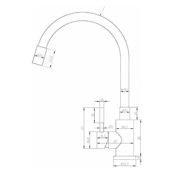 Смеситель ESKO K44 W