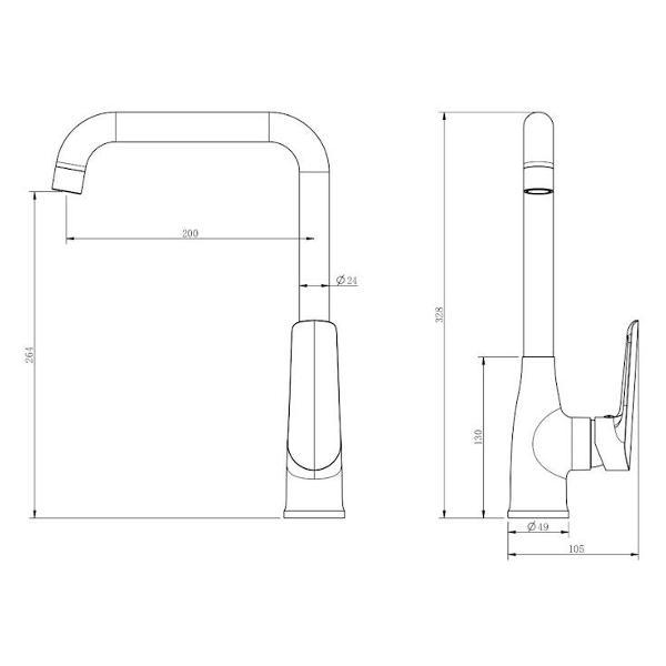 Смеситель ESKO LG06GM