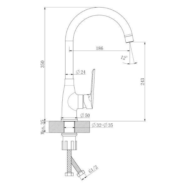 Смеситель ESKO LG519GM