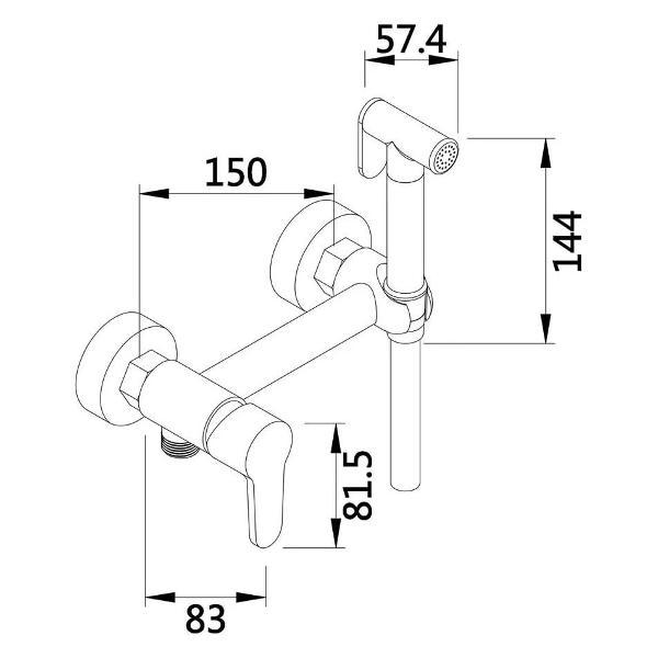 Гигиенический душ D-Lin D180202