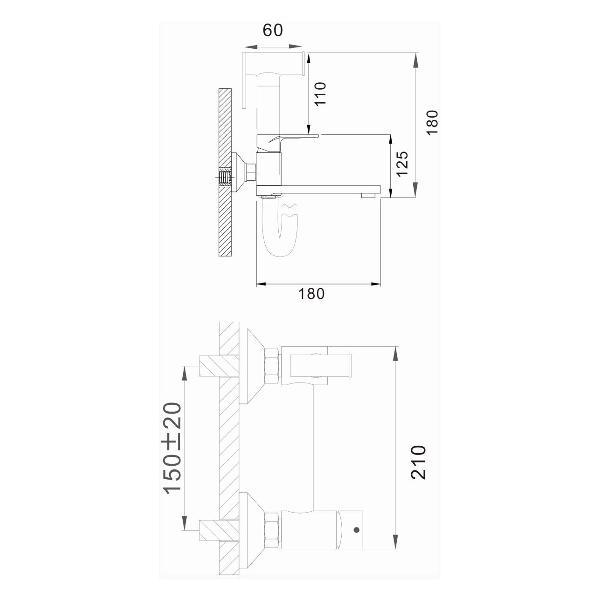 Гигиенический душ D-Lin D181201-A