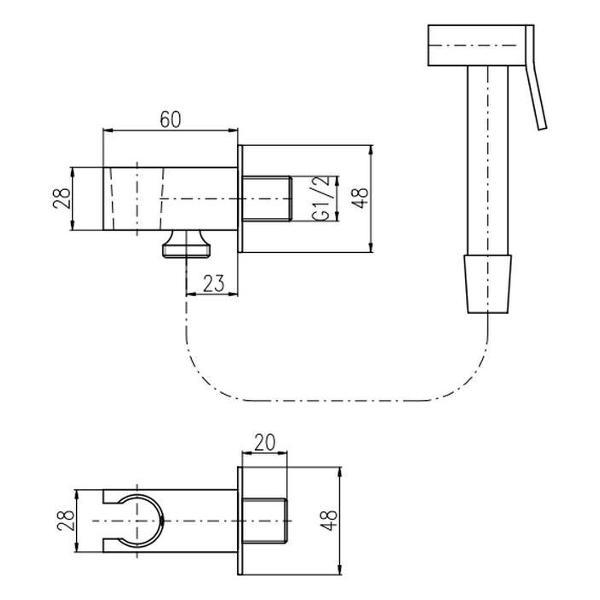 Гигиенический душ Rav Slezak SK0055