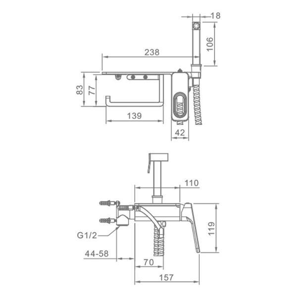 Гигиенический душ Raglo R51.55