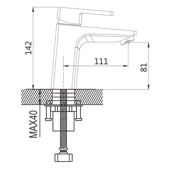 Смеситель Shevanik S8201T
