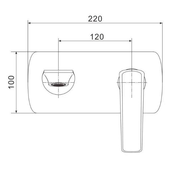 Смеситель Rose R1341F
