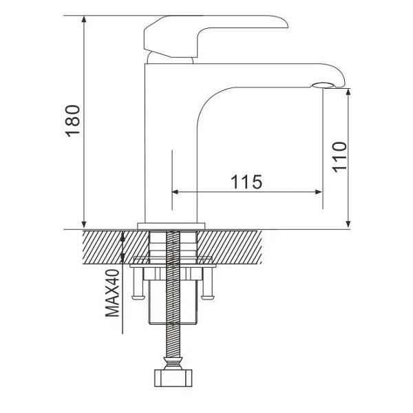 Смеситель Rose R2101F