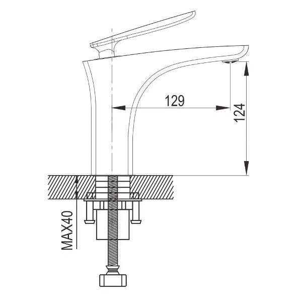 Смеситель Rose R2701H