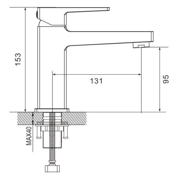 Смеситель Rose R2801H
