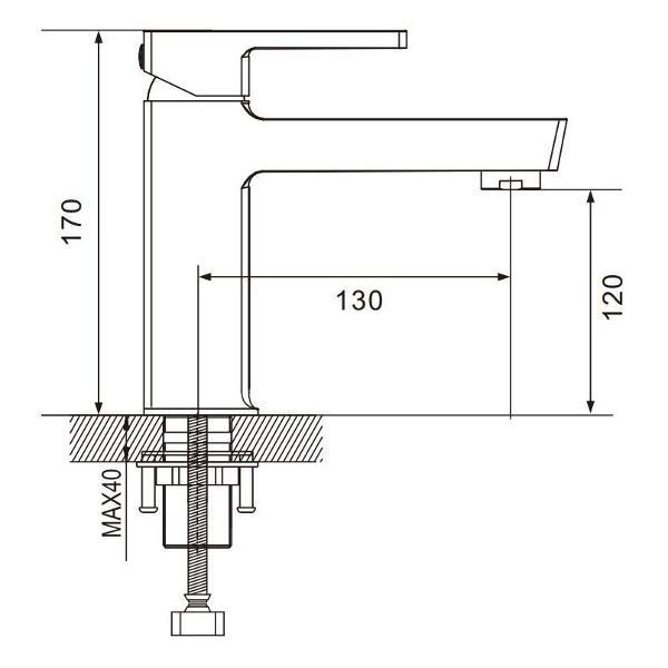 Смеситель Rose R1801-1