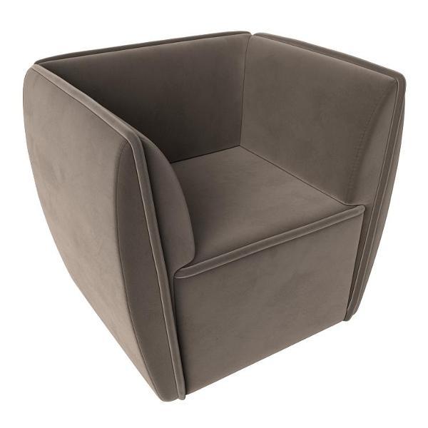 Уголок кухонный Лига Диванов Бергамо, велюр коричневый