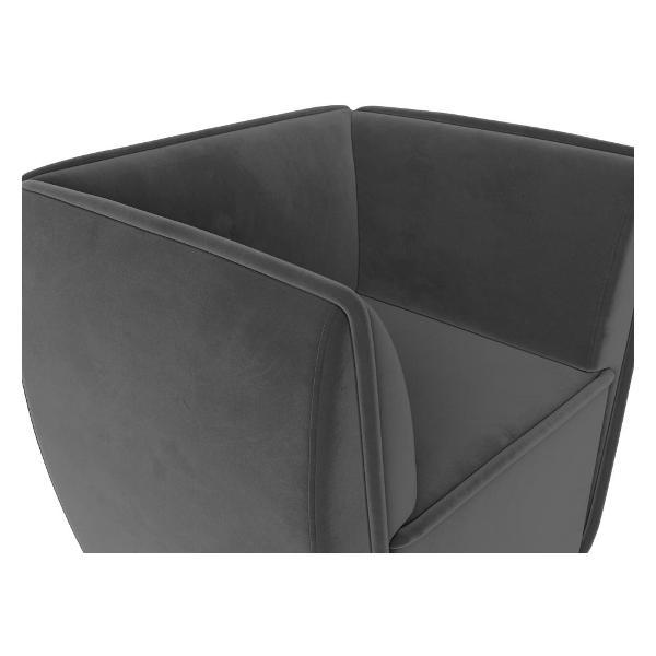 Уголок кухонный Лига Диванов Бергамо, велюр серый