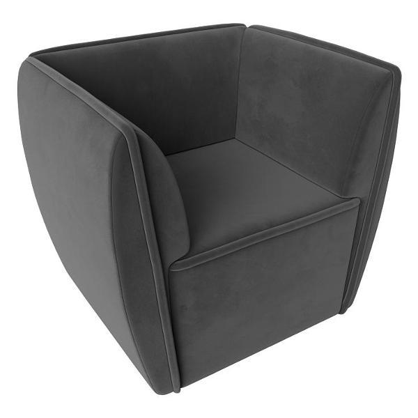 Уголок кухонный Лига Диванов Бергамо, велюр серый