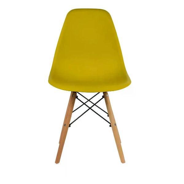 Стул обеденный СтулБержи для кухни Eames, горчичный (комп. 4 шт)