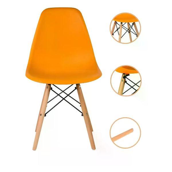 Стул обеденный СтулБержи для кухни Eames, оранжевый (комп. 4 шт)