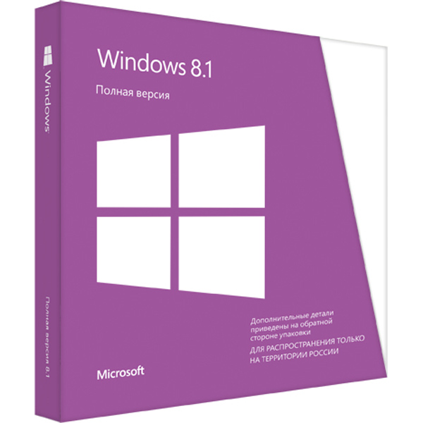 ПО Microsoft Windows 8.1 32-bit/64-bit Русская DVD