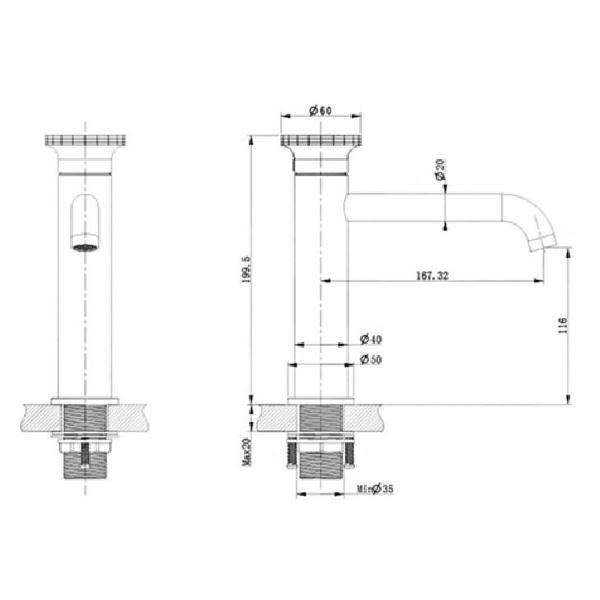 Смеситель Bronze de Luxe 9009GM-R