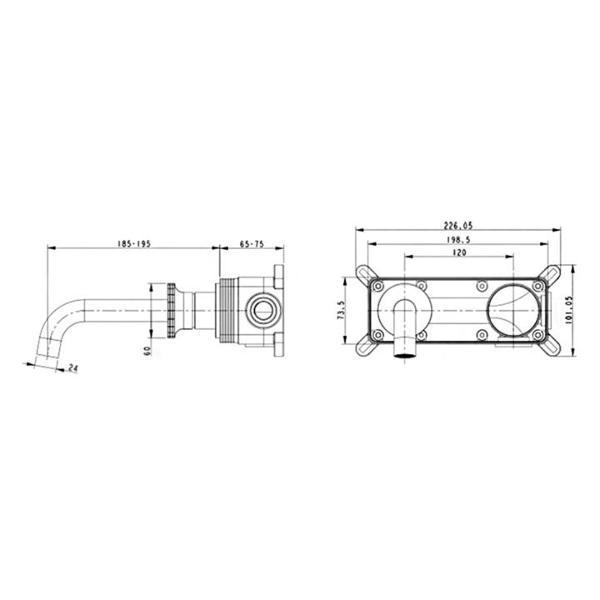 Смеситель Bronze de Luxe 9007GM-R
