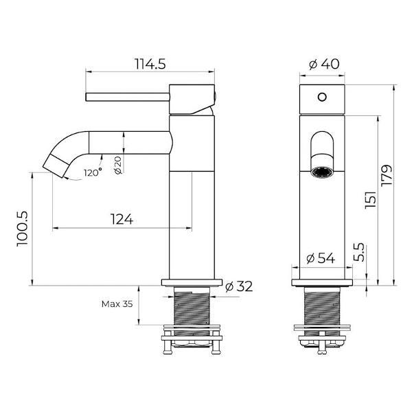 Смеситель KNOTLOR SS-20/RB