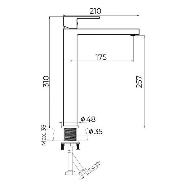 Смеситель KNOTLOR KN-24/RB