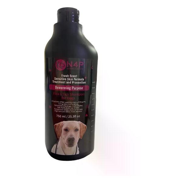 Шампунь для животных N4P для собак от блох и клещей