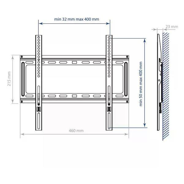 Кронштейн для телевизора Kromax IDEAL-3 Black