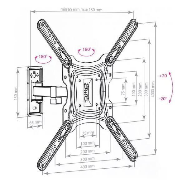 Кронштейн для телевизора Arm Media LCD-403 new