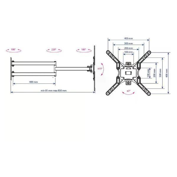 Кронштейн для телевизора Kromax DIX-25