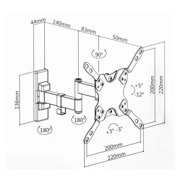 Кронштейн для телевизора Ultramounts UM866B