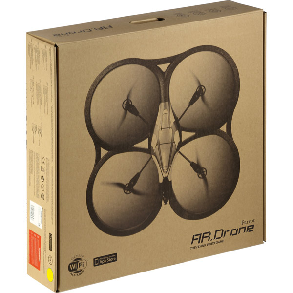 Радиоуправляемый квадрокоптер Parrot AR.Drone 1.0 Yellow (PF720021AM)
