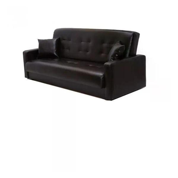 Диван ММ ГРУПП Экокожа черный