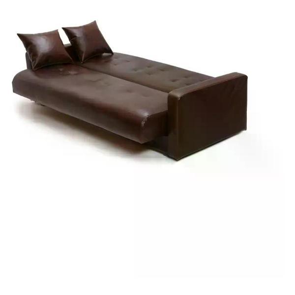 Диван ММ ГРУПП Экокожа коричневый