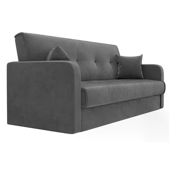 Диван ММ ГРУПП Флок серый