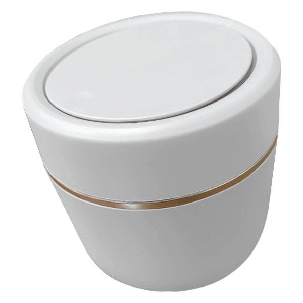 Ведро мусорное BoomHouse 2л микролифт круглый белый