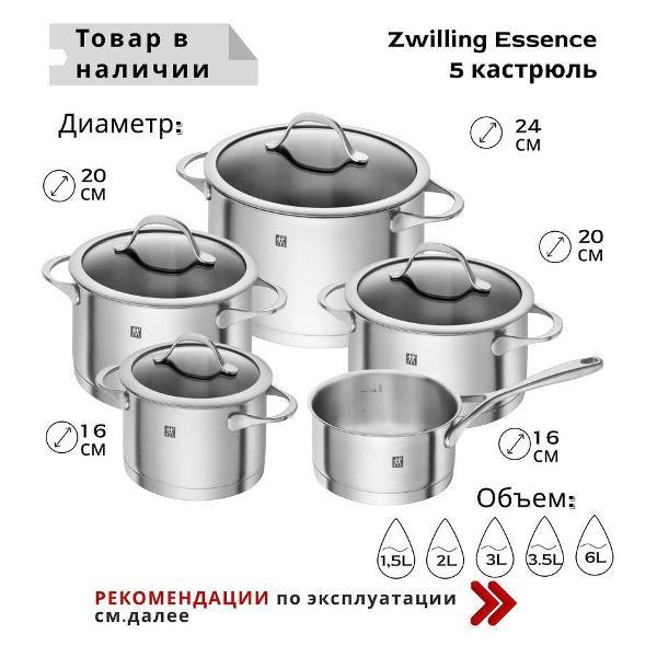 Набор кастрюль, сковород Zwilling 66220-002-0