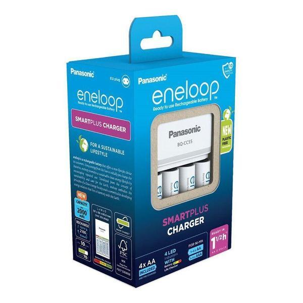 ЗУ для аккумуляторных батарей Panasonic Eneloop K-KJ55MCD40E Smart Charger + 4 AA 2000