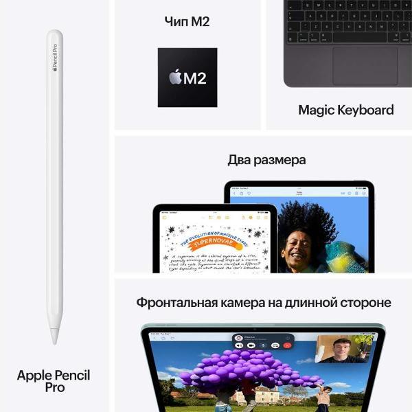 Планшетный компьютер Apple iPad Air 13 (2025) M3 256GB Cell синий
