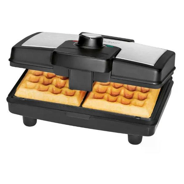 Вафельница CLATRONIC WA 3606 Schwarz Inox