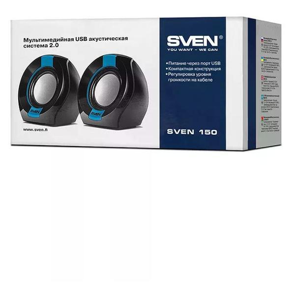 Колонки компьютерные Sven 150 Black Blue
