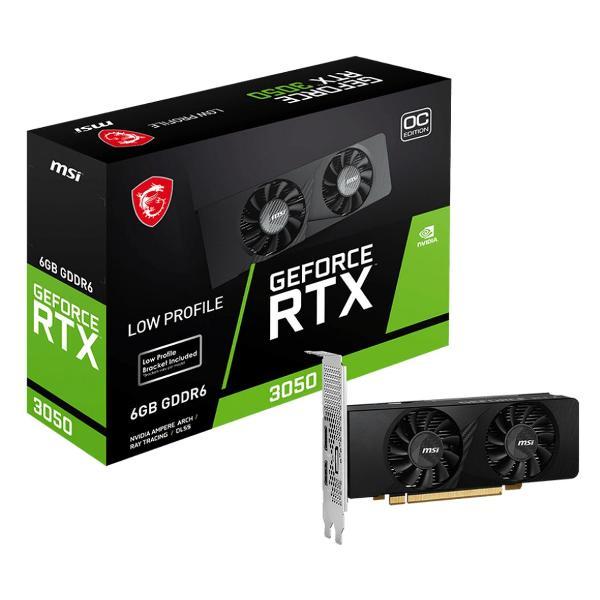 Видеокарта MSI RTX3050 LP E OC 6GB GDDR6 96bit DP 2xHDMI 2FAN RTL фото