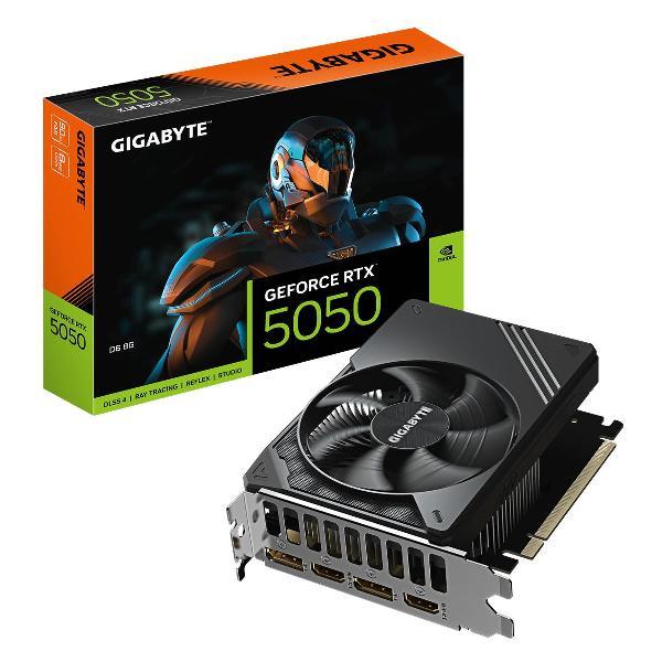 Видеокарта GIGABYTE RTX5050 D6 8GB GDDR6 128bit 2xDP 2xHDMI 1FAN ITX