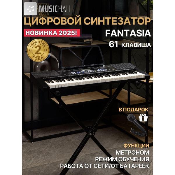 Синтезатор MusicHall Fantasia черный фото