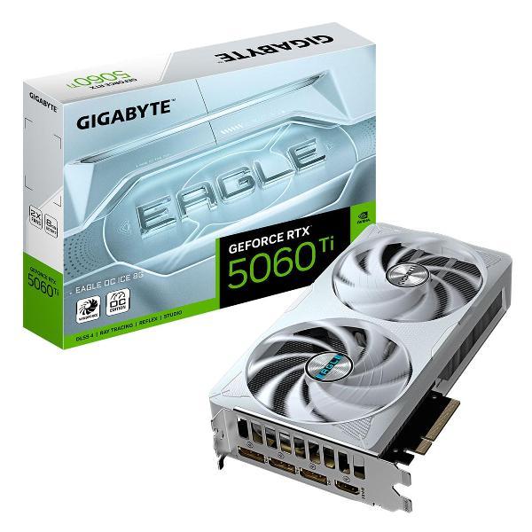 Видеокарта GIGABYTE GeForce RTX 5060 Ti EAGLE OC ICE 8GB фото