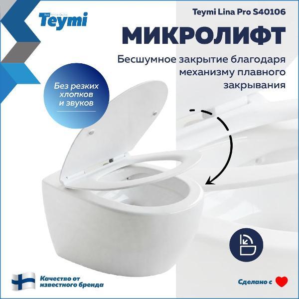 Сиденье для унитаза с крышкой Teymi S40106