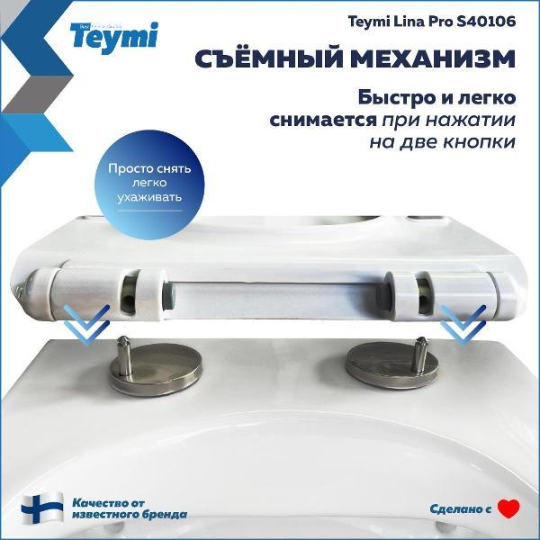 Сиденье для унитаза с крышкой Teymi S40106