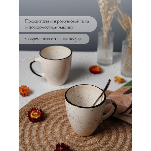 Кружка Elrington Диадема Крем 400 мл, 6 шт.