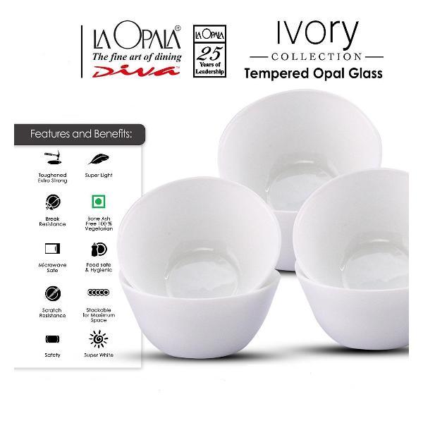 Тарелка LA OPALA Ivory, White