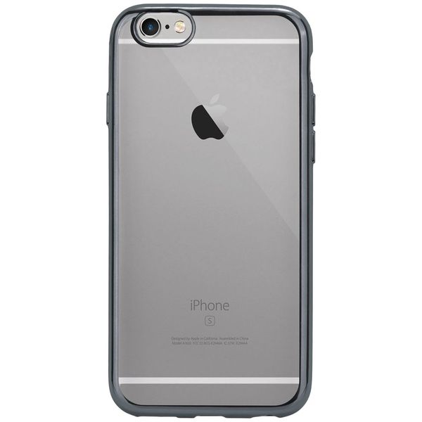 Чехол EVA силикон. iPhone 6/6s Прозрачн./Черный