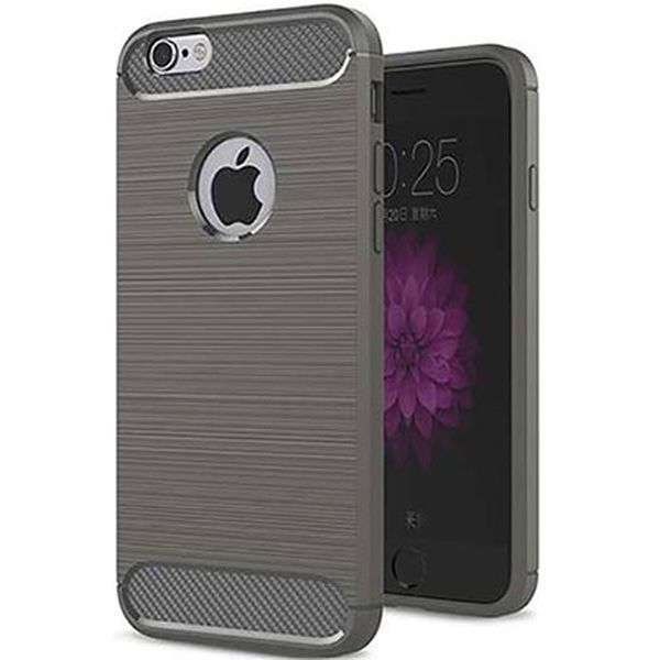 Чехол EVA силикон. iPhone 6/6s Серый/Карбон